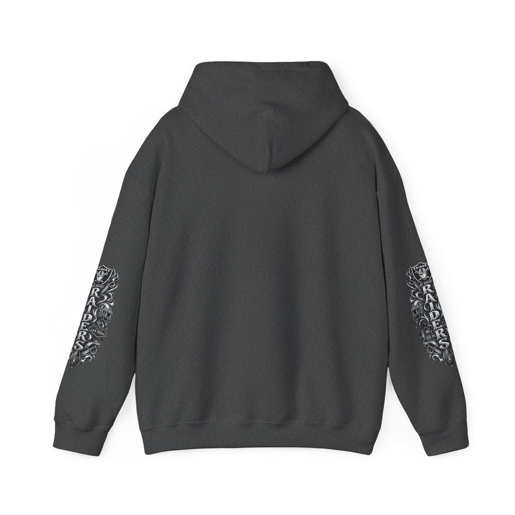 Las Vegas Raider Hoodie — Raider Graphic Pullover with Sleeve Art