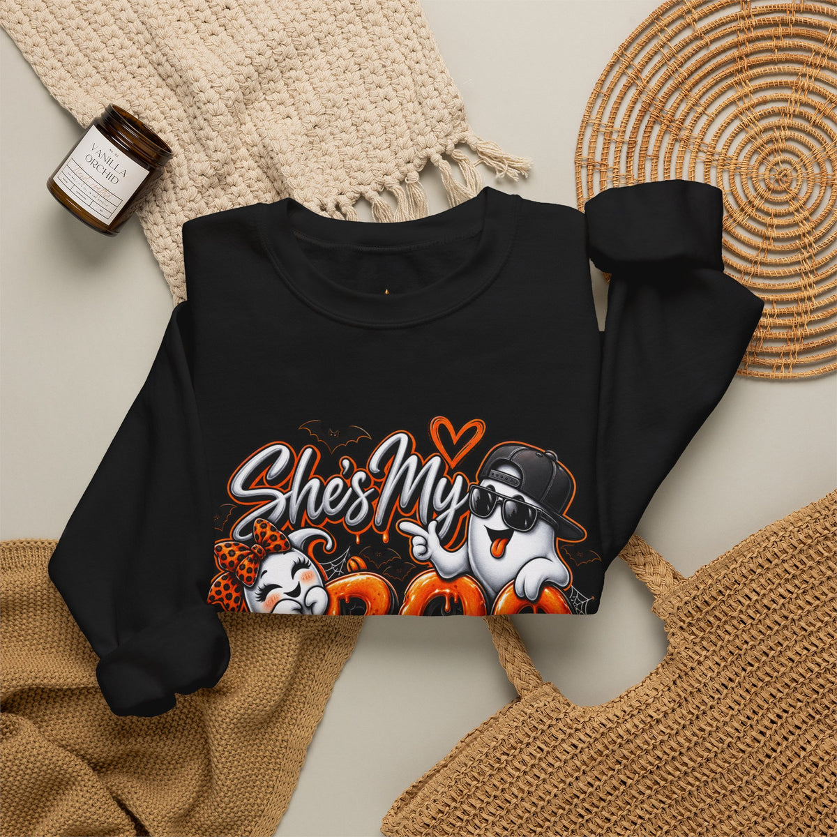 She’s My Boo Thing Sweatshirt — Cute Halloween Ghost Crewneck