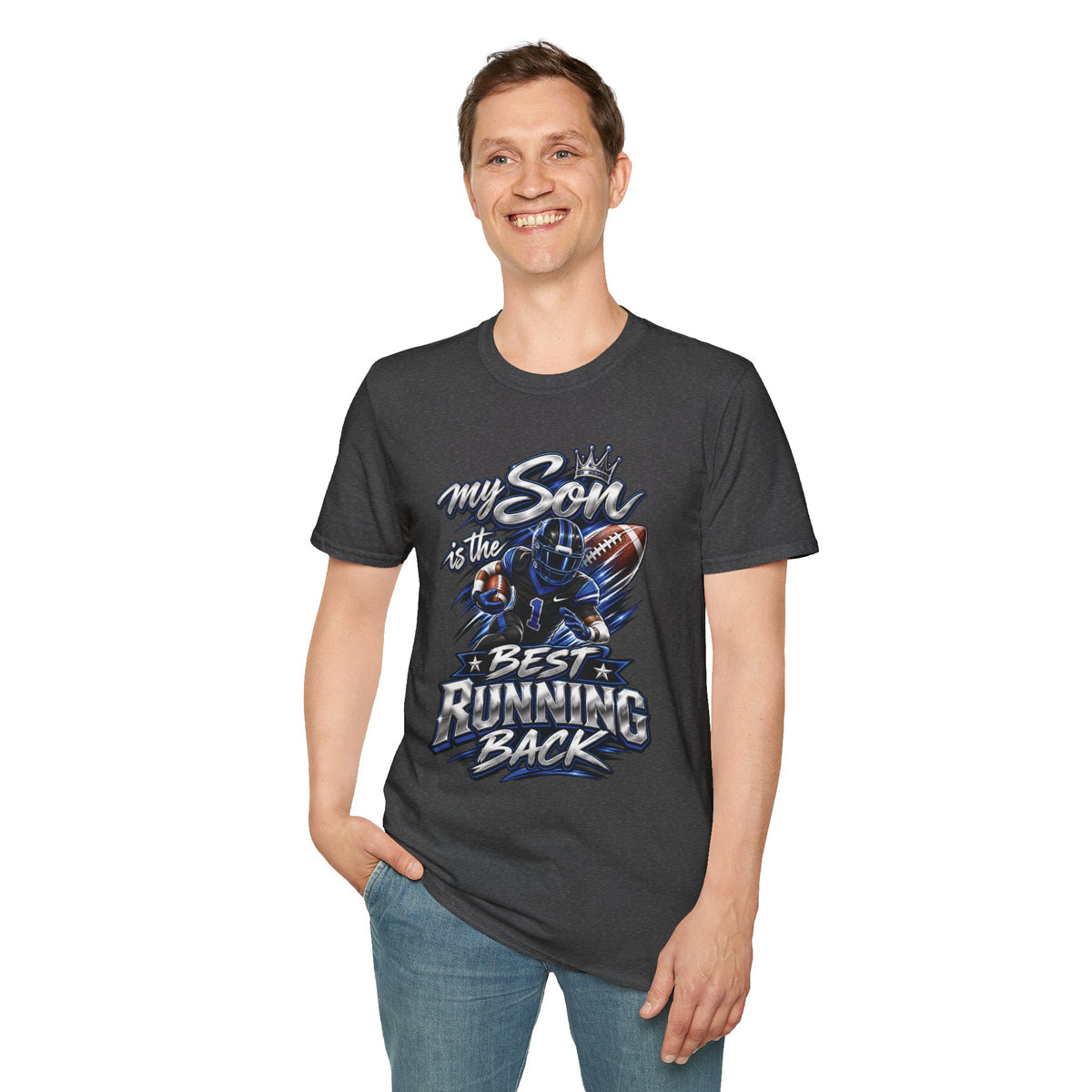 My Son is the Best Running Back T-Shirt — Football Mom/Dad Pride Tee
