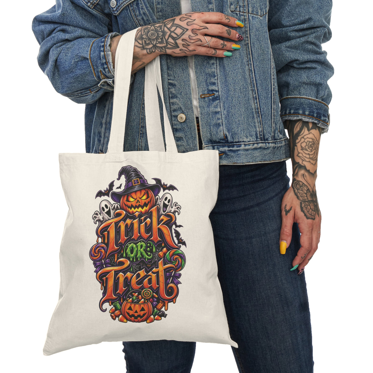 Halloween Trick or Treat Tote Bag