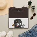Character Graphic T‑Shirt — Cartoon Peace Sign Streetwear Tee
