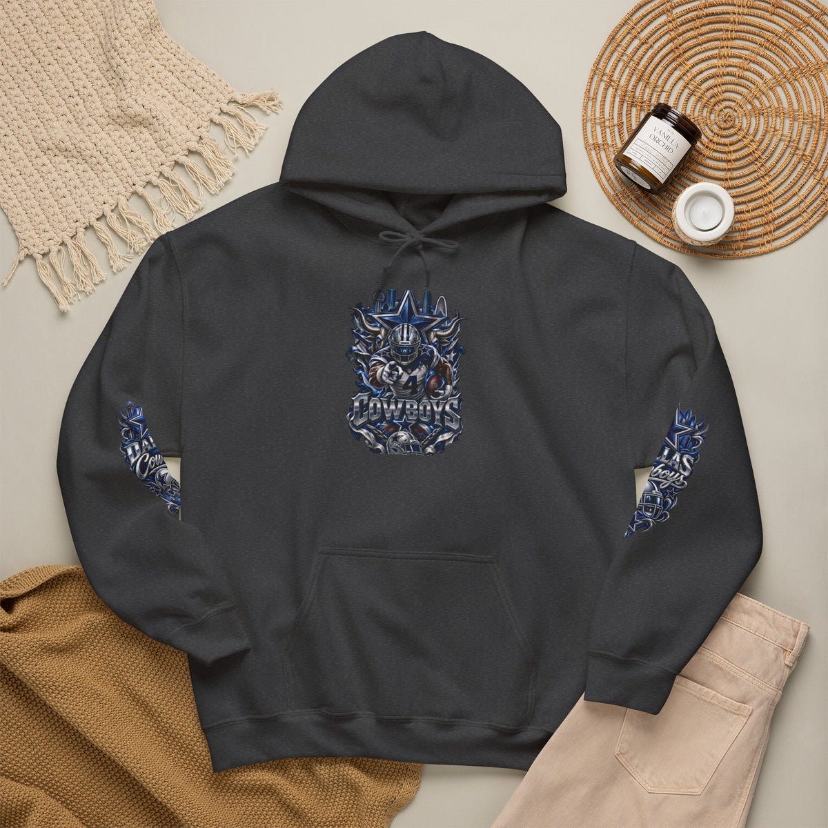 Dallas Cowboys Graphic Hoodie - Game Day Or Everyday Use