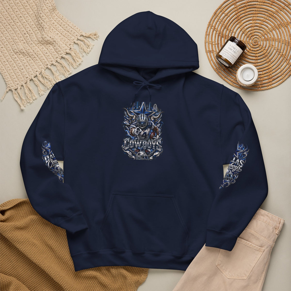 Dallas Cowboys Graphic Hoodie - Game Day Or Everyday Use