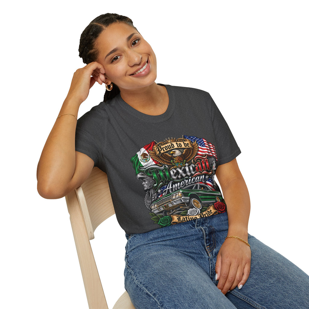 Mexican American Pride T-Shirt — "Proud to be Mexican American" Graphic Tee