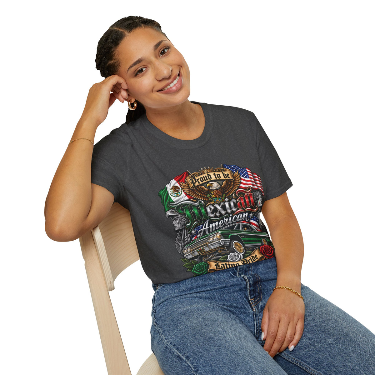 Mexican American Pride T-Shirt — "Proud to be Mexican American" Graphic Tee