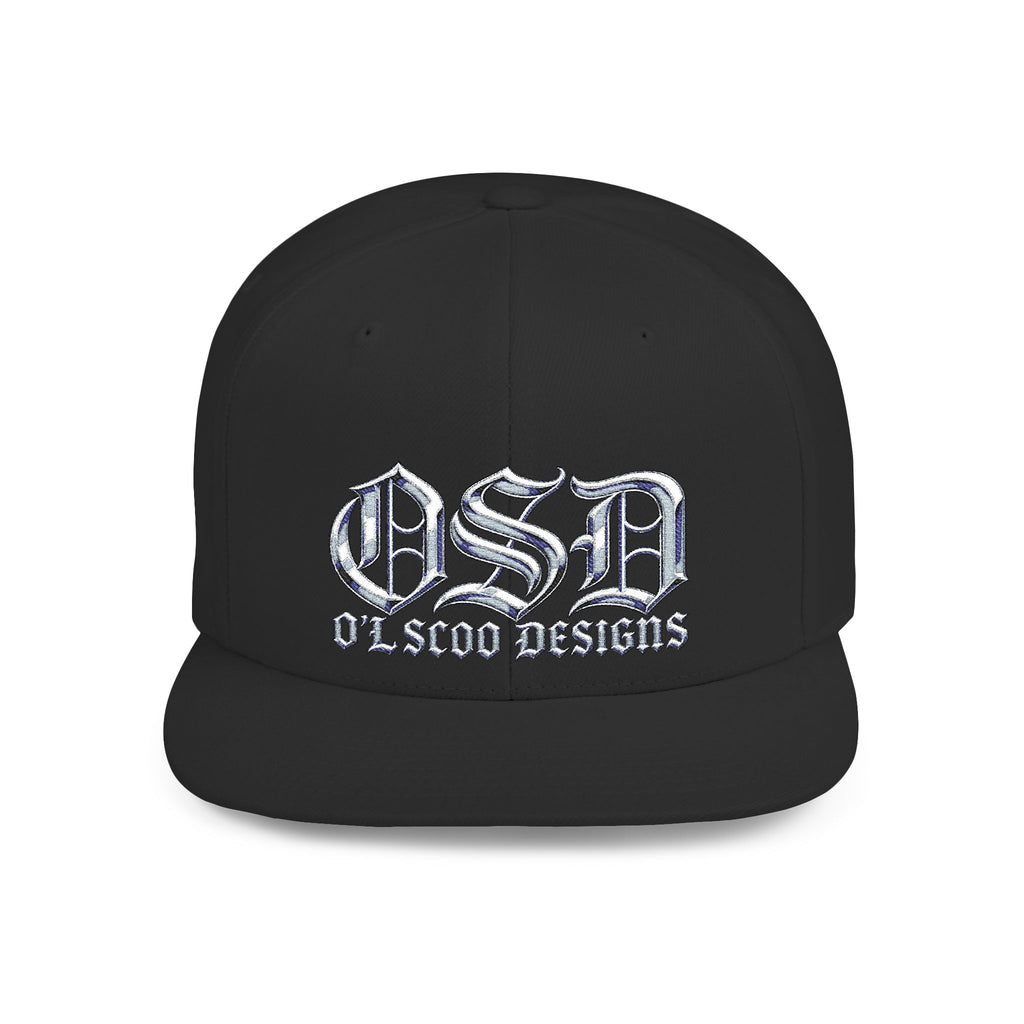 OSD - O'L SCOO DESIGNS  Vintage Gothic Flat Bill Snapback Hat — Old School Aesthetics Cap
