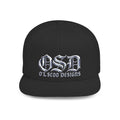 OSD - O'L SCOO DESIGNS  Vintage Gothic Flat Bill Snapback Hat — Old School Aesthetics Cap