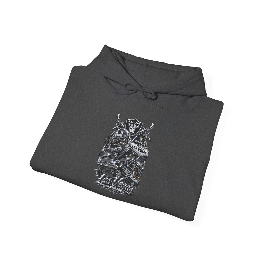 Las Vegas Raider Hoodie — Raider Graphic Pullover with Sleeve Art
