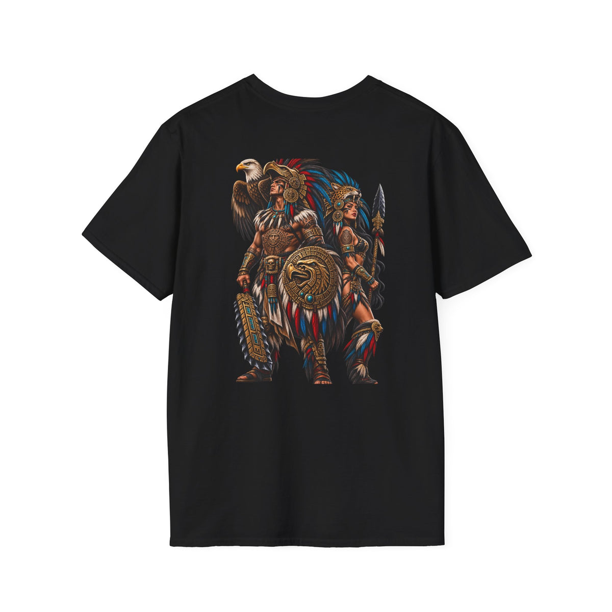 Aztec T‑Shirt — Classic Aztec Design Crewneck Tee