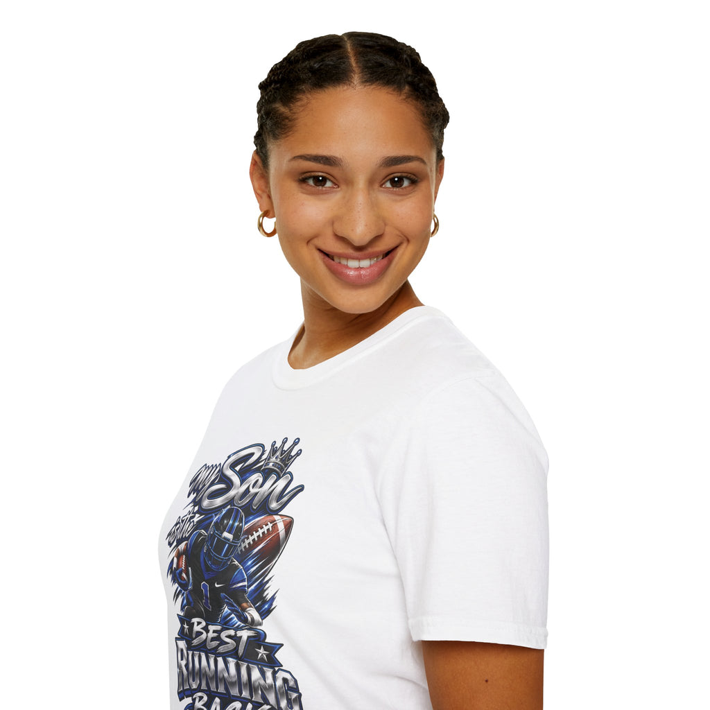 My Son is the Best Running Back T-Shirt — Football Mom/Dad Pride Tee