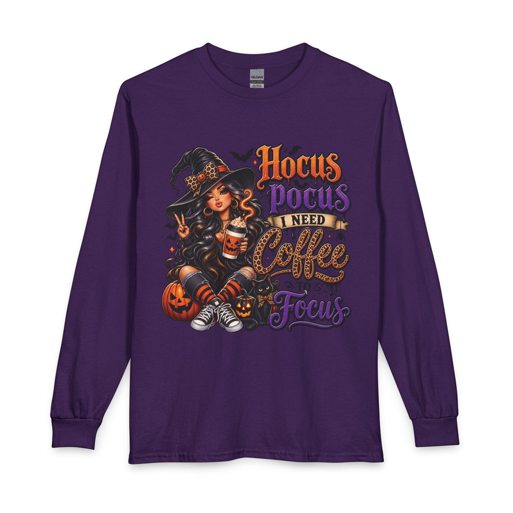 Hocus Pocus I Need Coffee Long Sleeve Tee