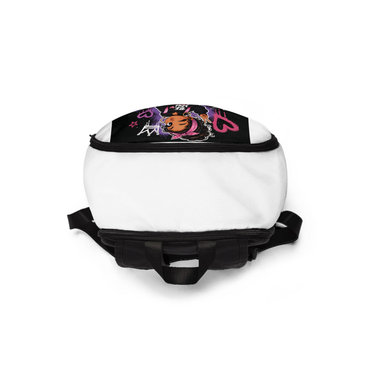 Vibin' Girl Graphic Backpack — 'Be You' Streetwear School Bag