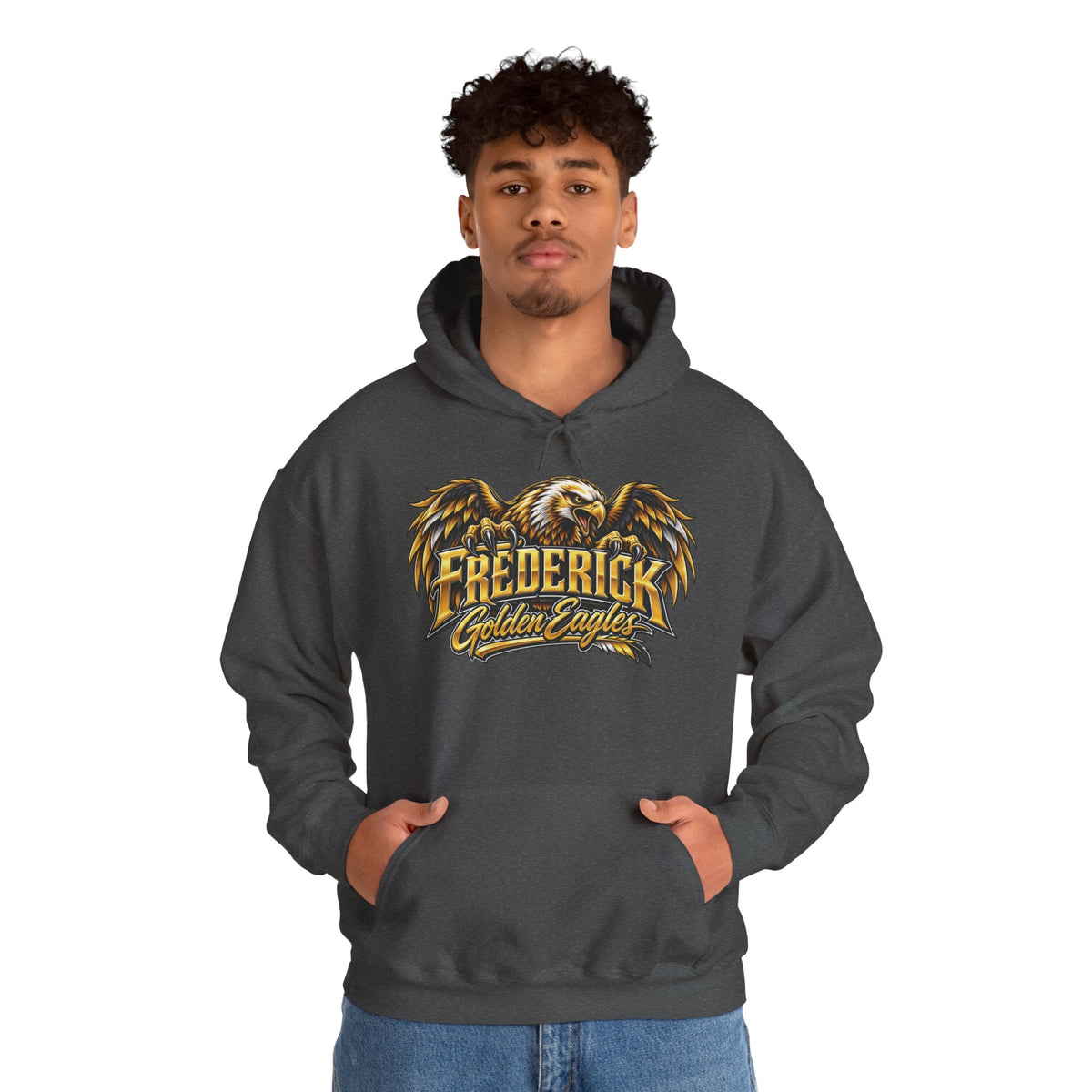 Frederick Golden Eagles Hoodie - Vintage Eagle School Spirit Sweatshirt