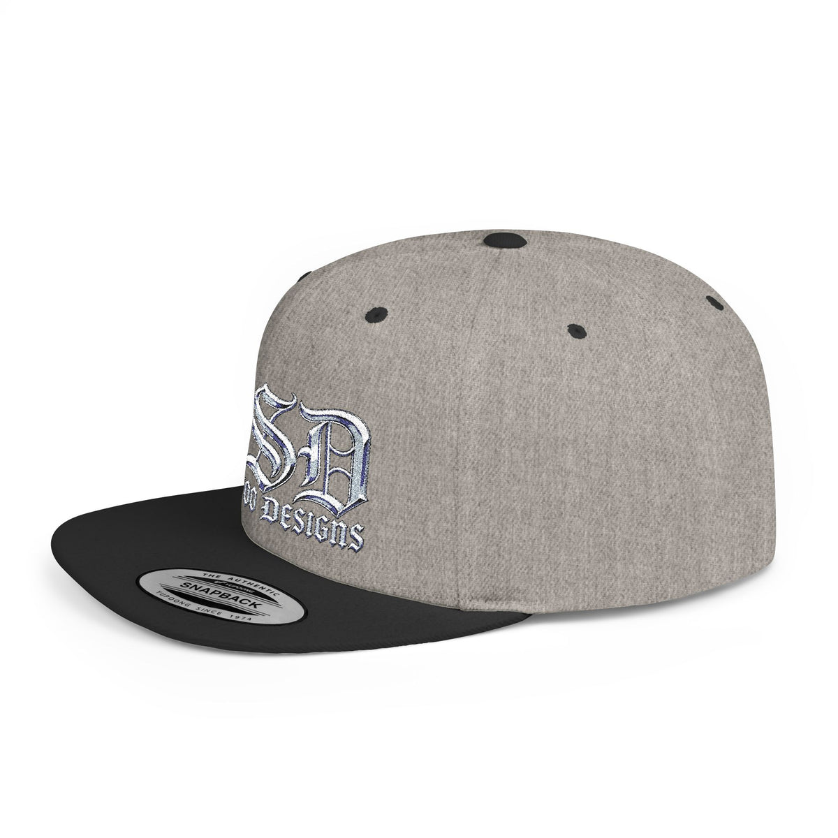 OSD - O'L SCOO DESIGNS  Vintage Gothic Flat Bill Snapback Hat — Old School Aesthetics Cap