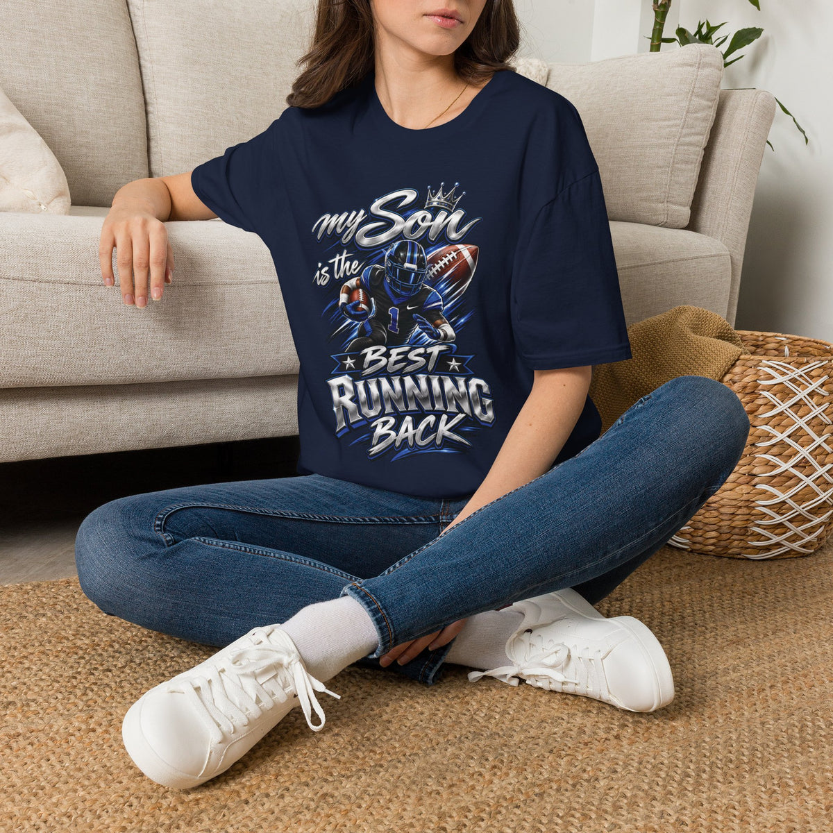My Son is the Best Running Back T-Shirt — Football Mom/Dad Pride Tee