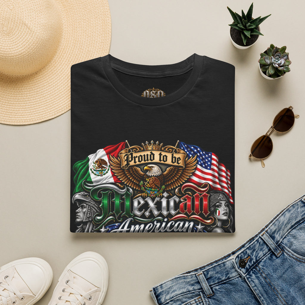 Mexican American Pride T-Shirt — "Proud to be Mexican American" Graphic Tee