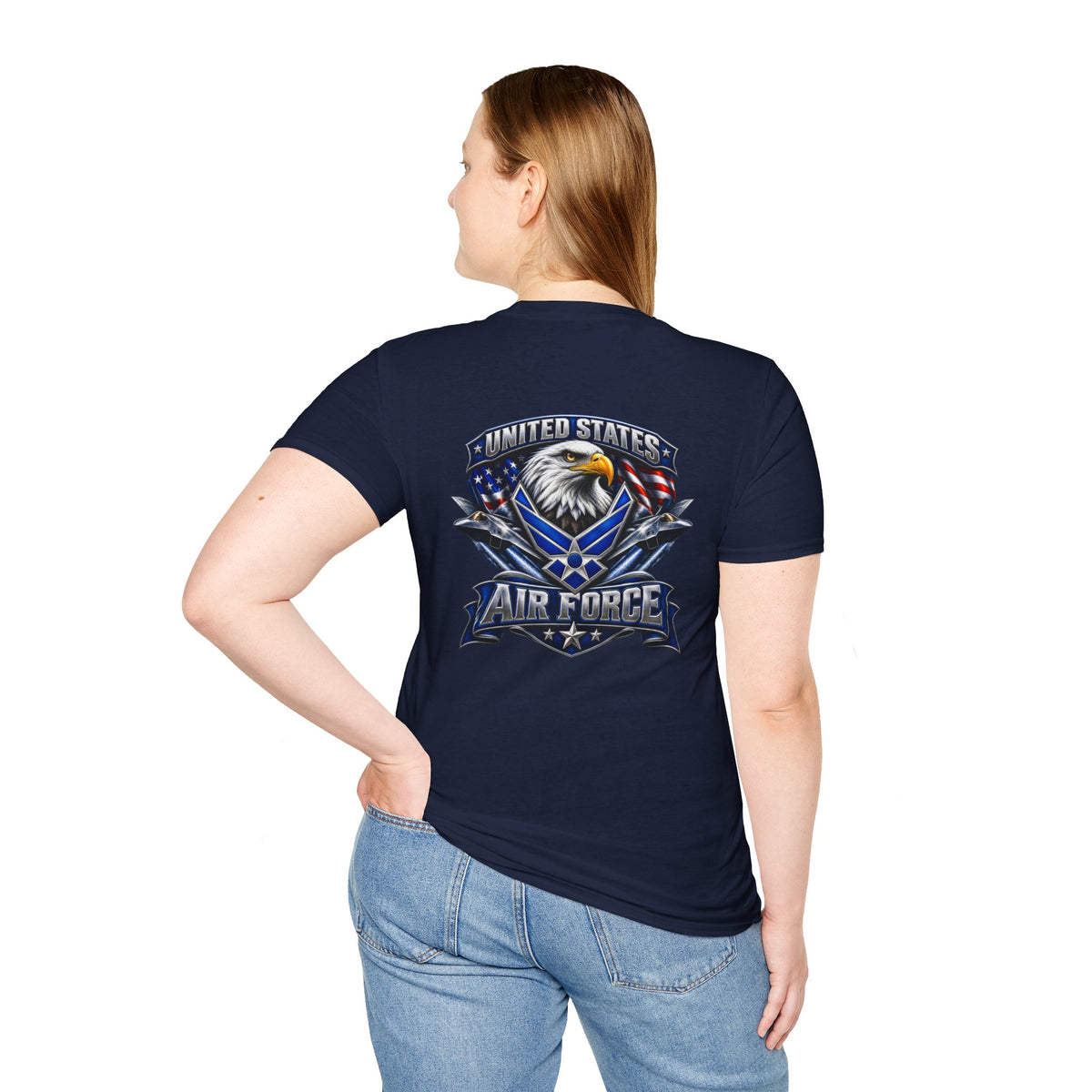 U.S. Air Force Classic White Tee — Minimal Everyday USAF T-Shirt