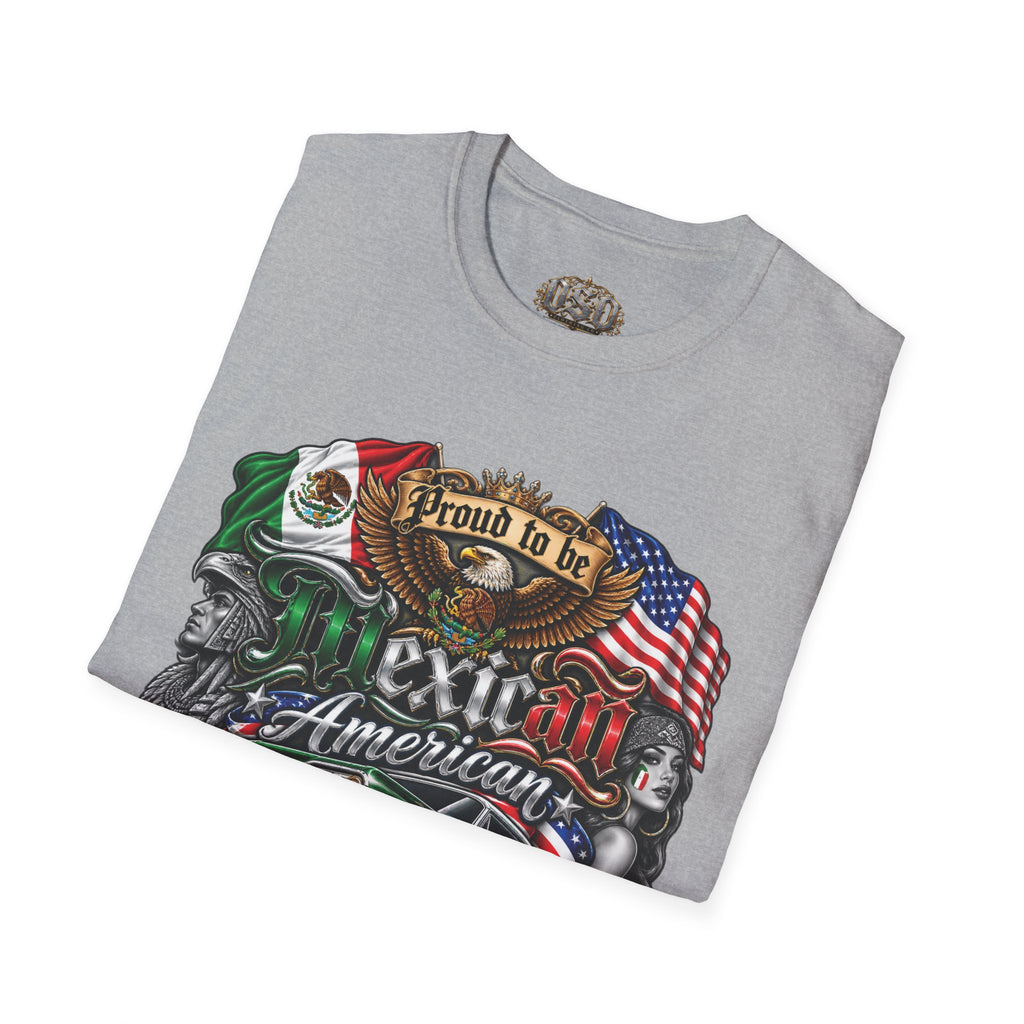 Mexican American Pride T-Shirt — "Proud to be Mexican American" Graphic Tee