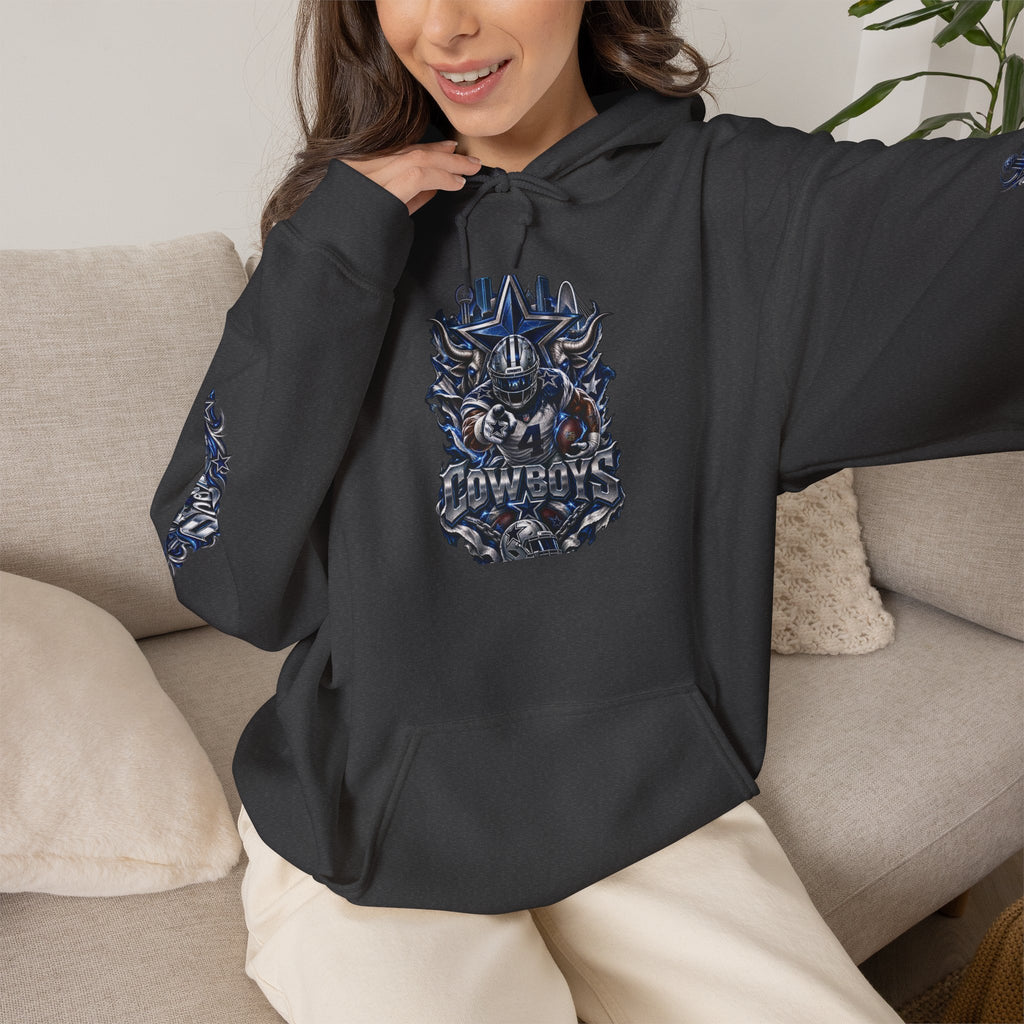 Dallas Cowboys Graphic Hoodie - Game Day Or Everyday Use