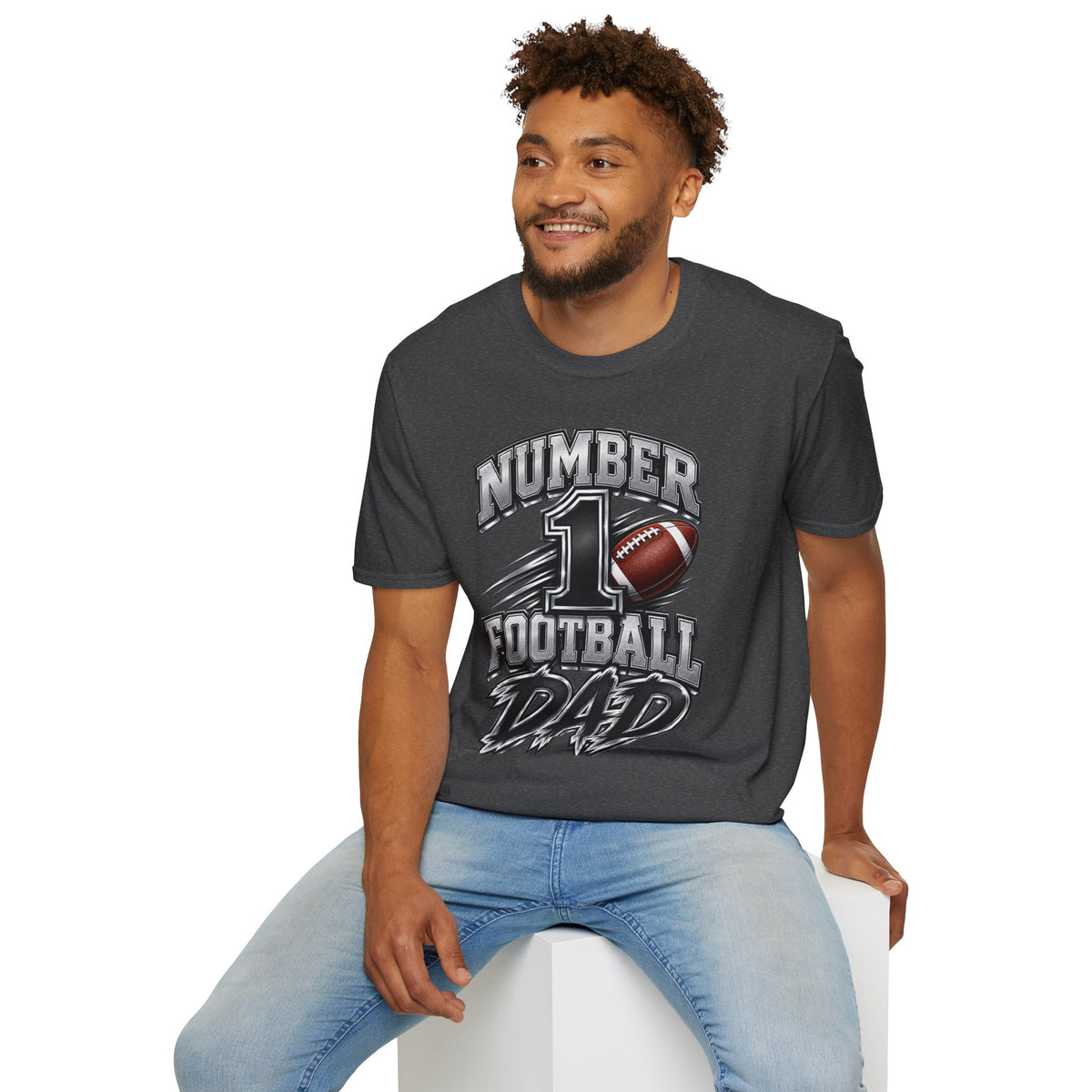 Number 1 Football Dad T-Shirt — Proud Football Dad Tee