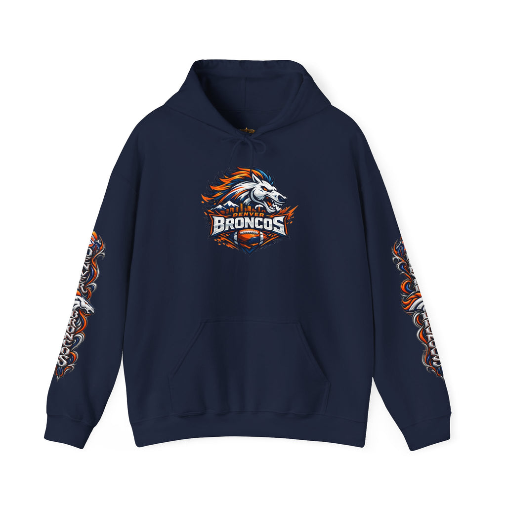Broncos Fierce Hoodie — Team Logo Sleeve Pullover