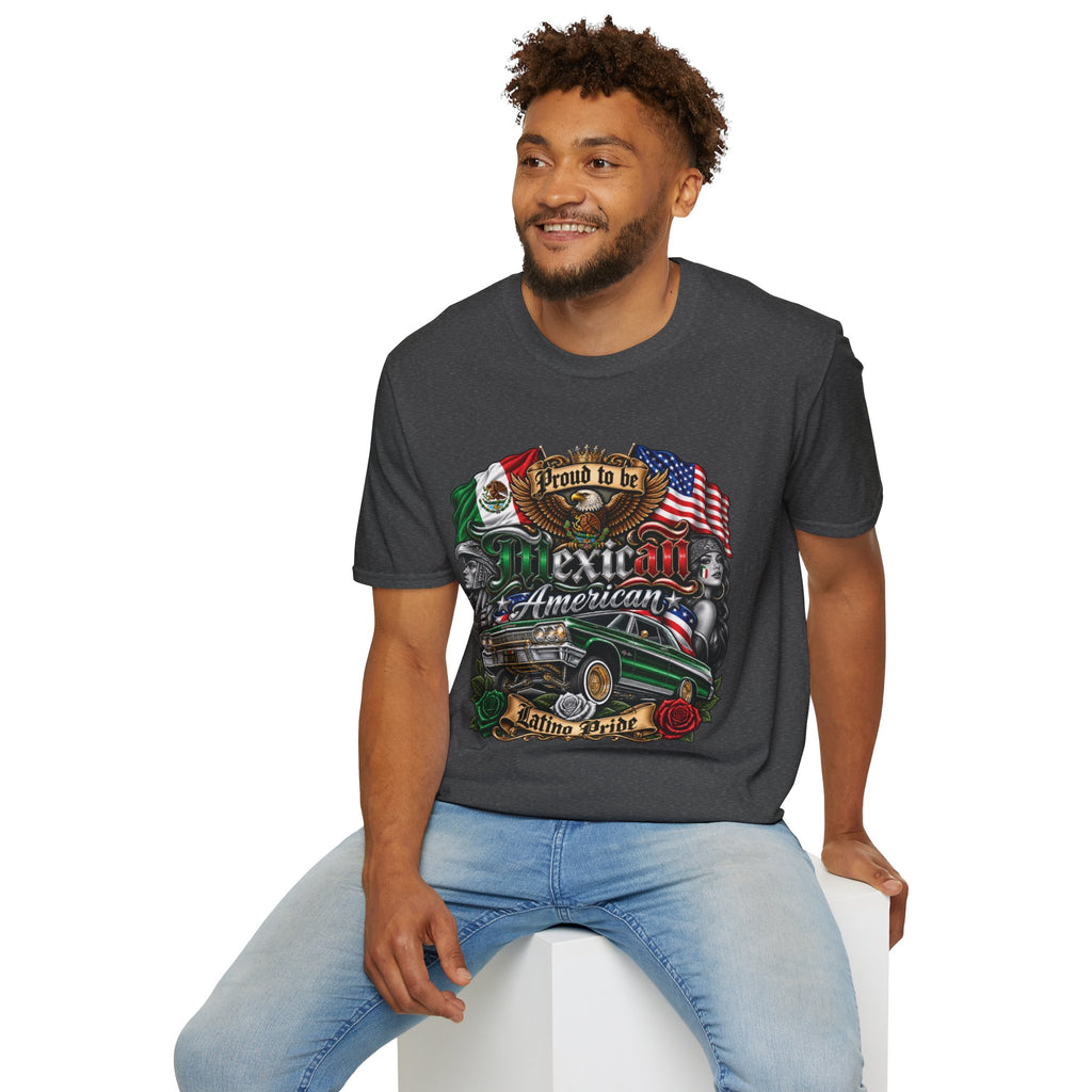 Mexican American Pride T-Shirt — "Proud to be Mexican American" Graphic Tee