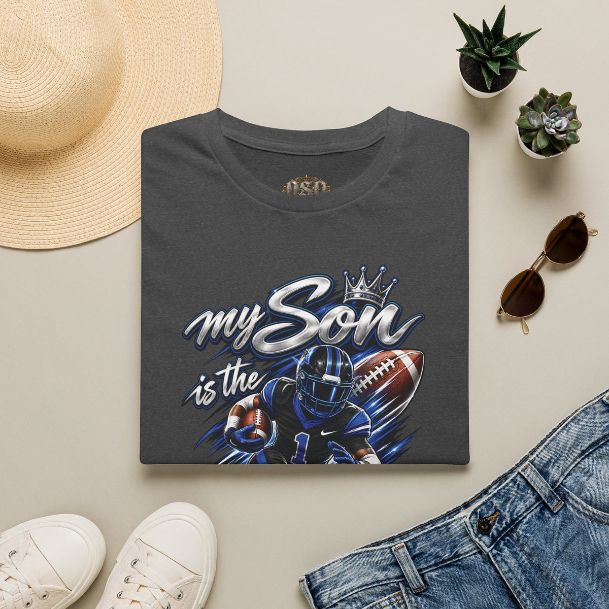 My Son is the Best Running Back T-Shirt — Football Mom/Dad Pride Tee