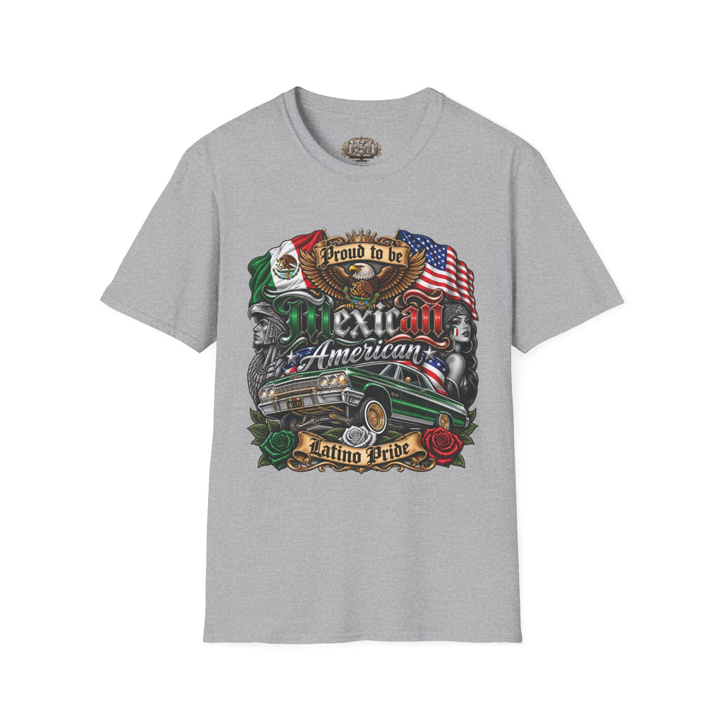 Mexican American Pride T-Shirt — "Proud to be Mexican American" Graphic Tee