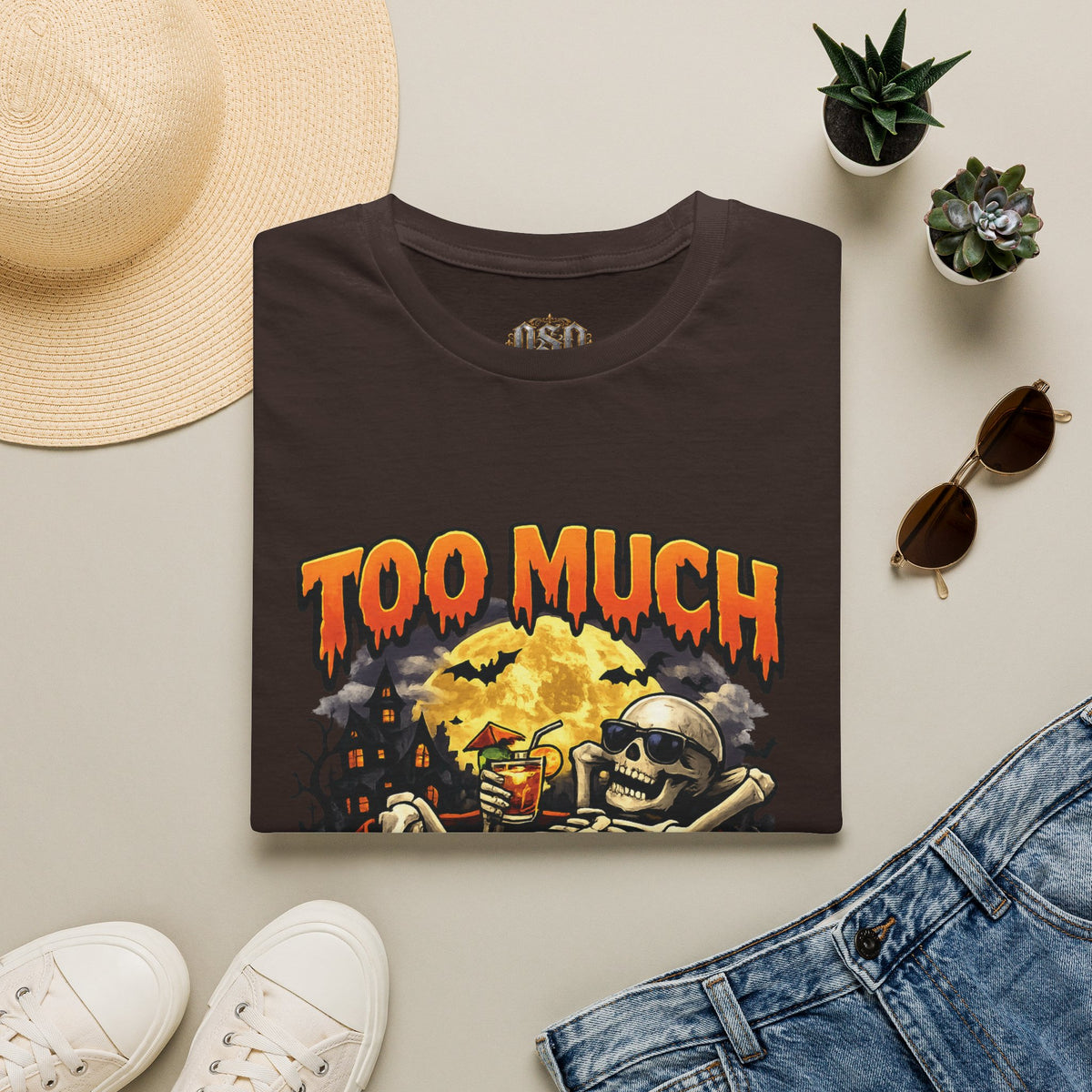 Too Much Booze Halloween T-Shirt