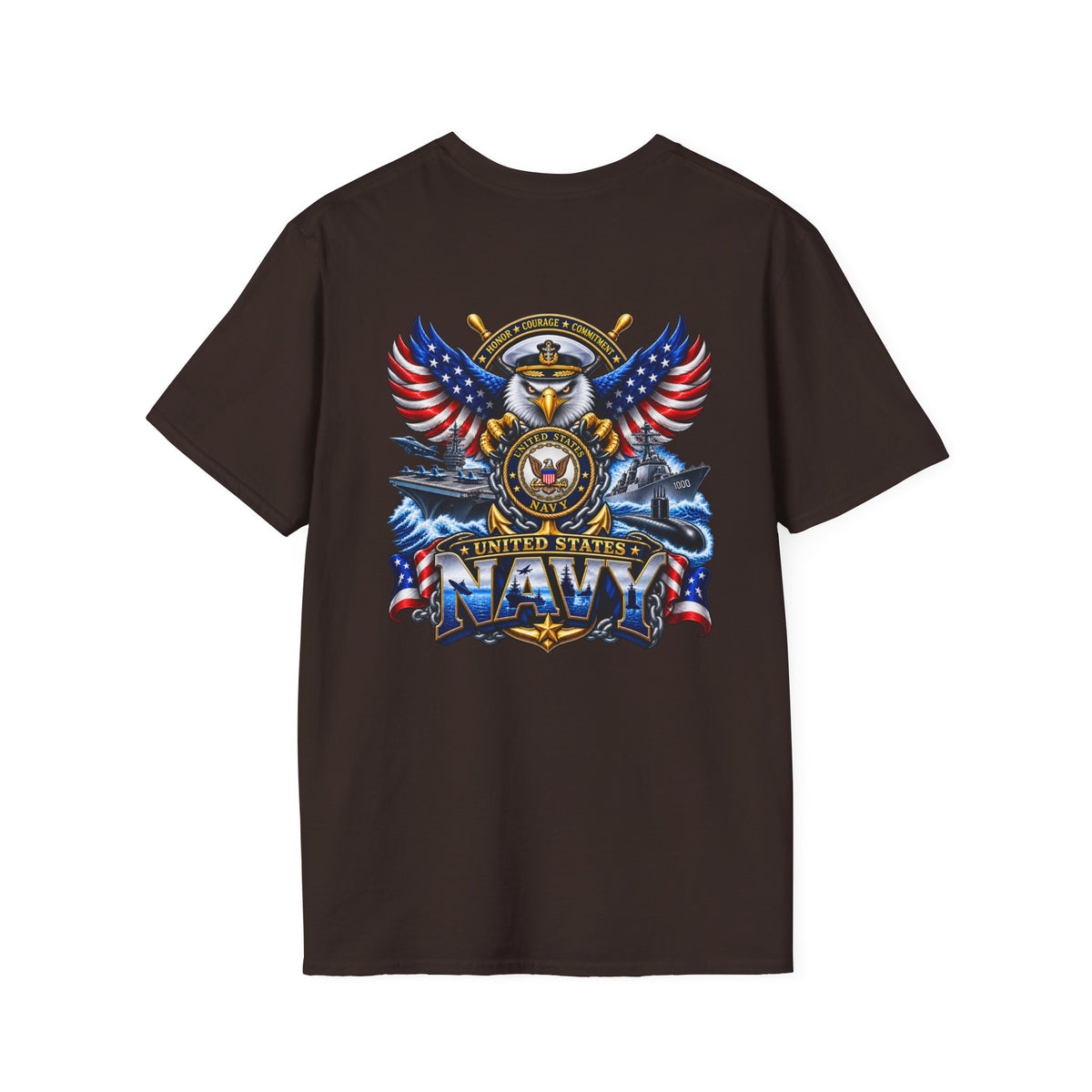 United States Navy T-Shirt — Classic Minimal White Tee