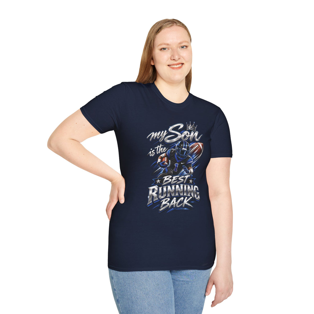 My Son is the Best Running Back T-Shirt — Football Mom/Dad Pride Tee