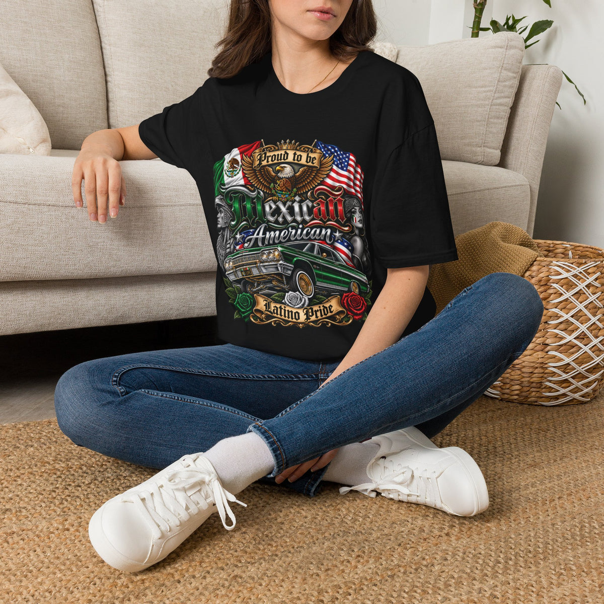 Mexican American Pride T-Shirt — "Proud to be Mexican American" Graphic Tee