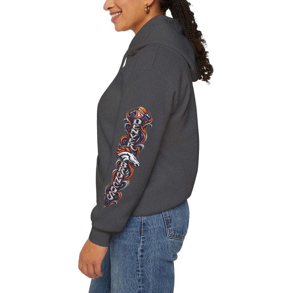 Broncos Fierce Hoodie — Team Logo Sleeve Pullover
