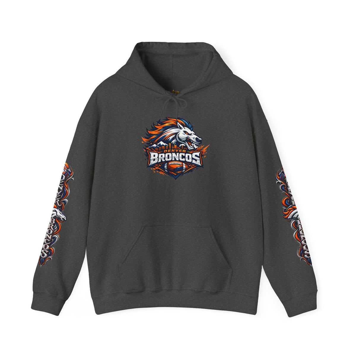 Broncos Fierce Hoodie — Team Logo Sleeve Pullover