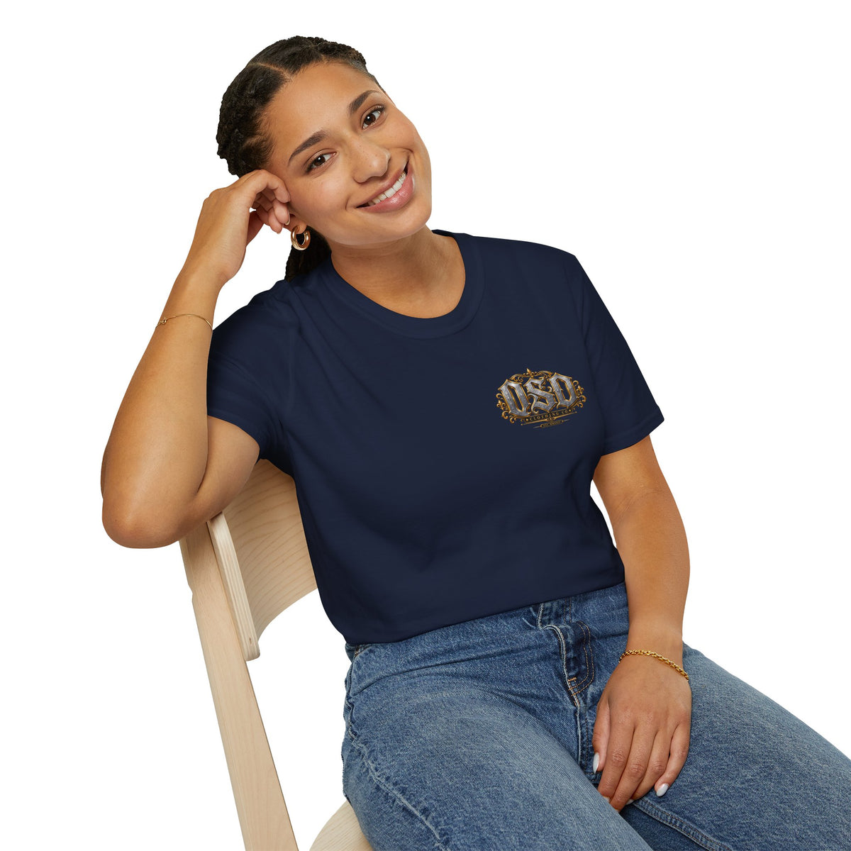 1990 Vintage OSD Crest T-Shirt — Retro 90s Emblem Tee