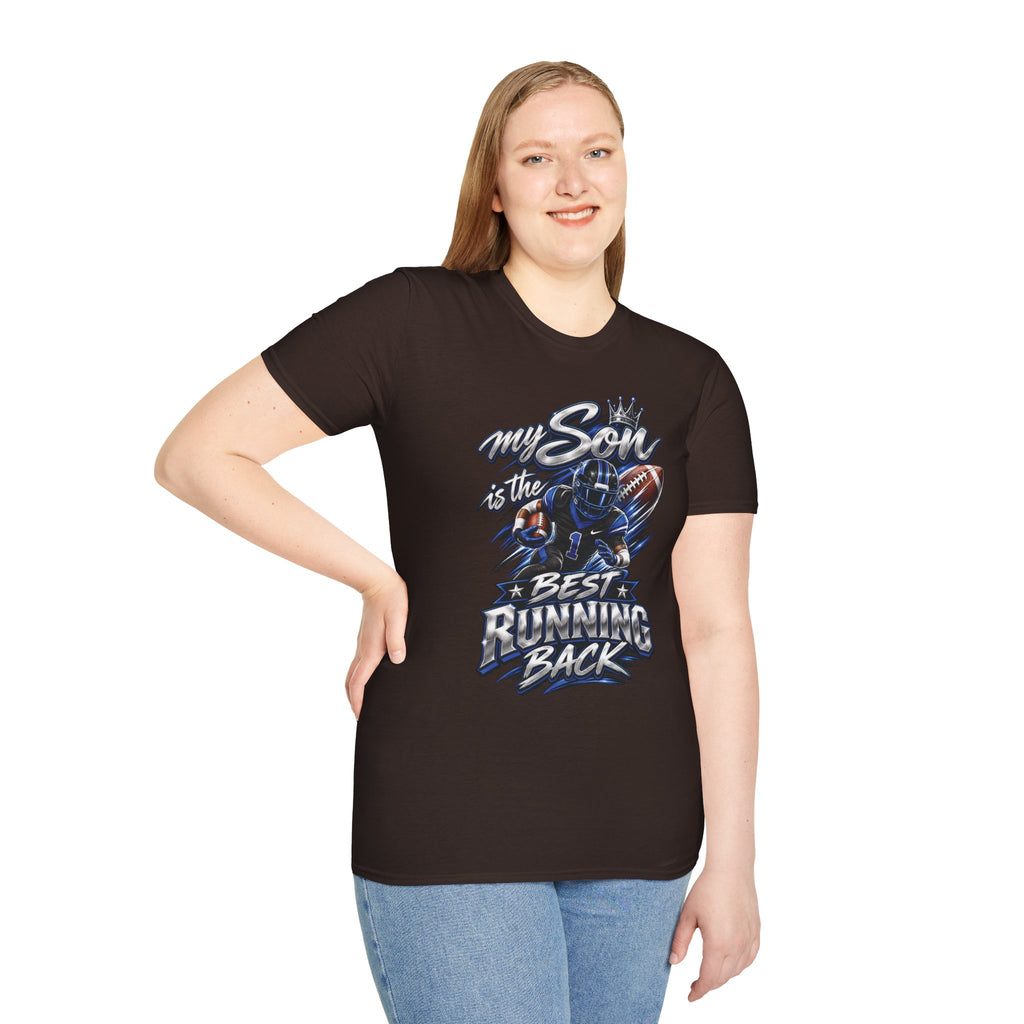 My Son is the Best Running Back T-Shirt — Football Mom/Dad Pride Tee