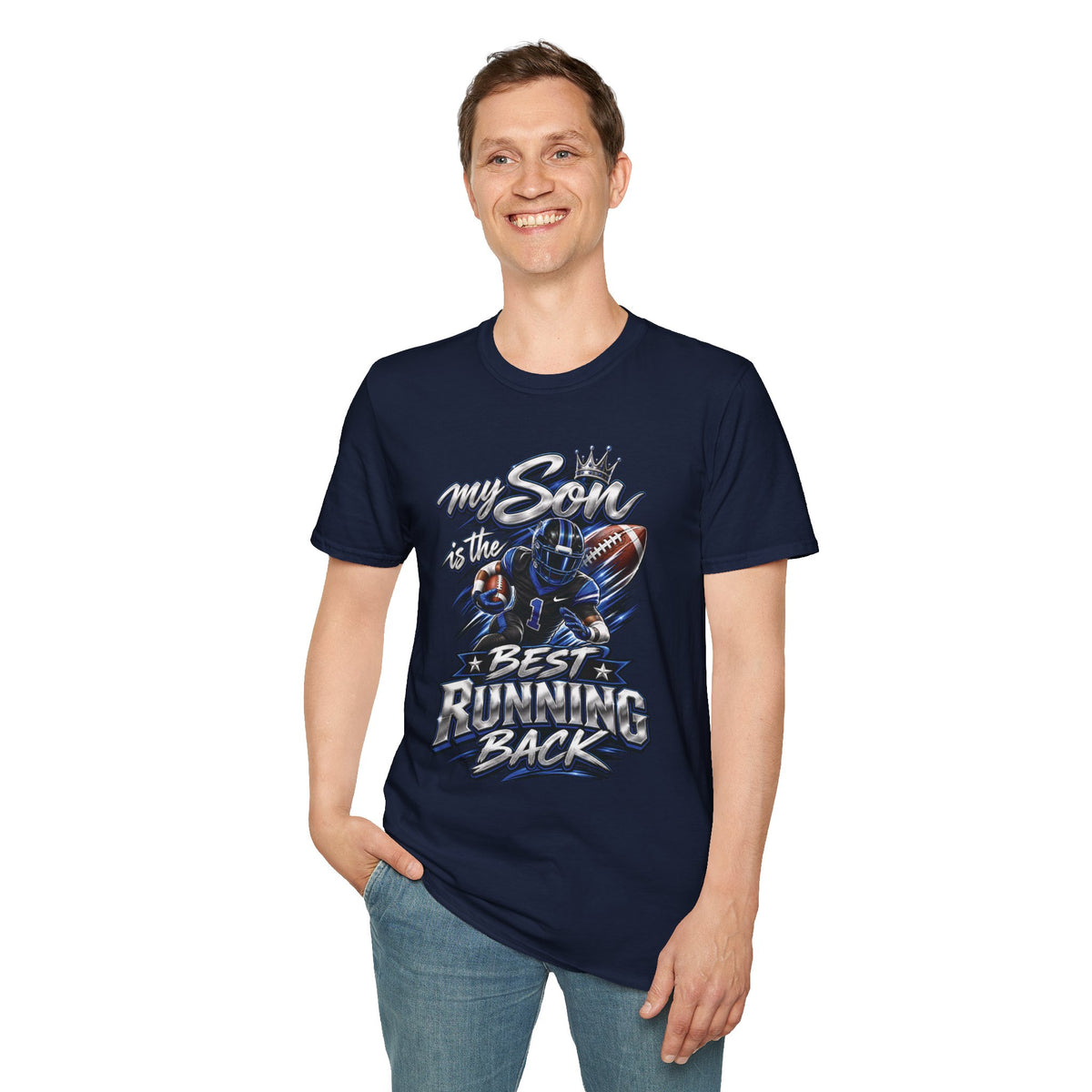 My Son is the Best Running Back T-Shirt — Football Mom/Dad Pride Tee