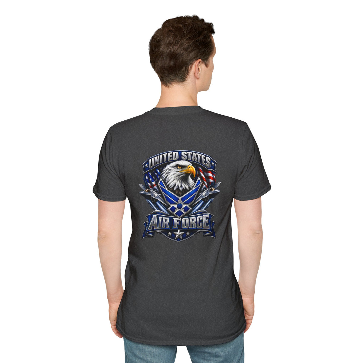 U.S. Air Force Classic White Tee — Minimal Everyday USAF T-Shirt