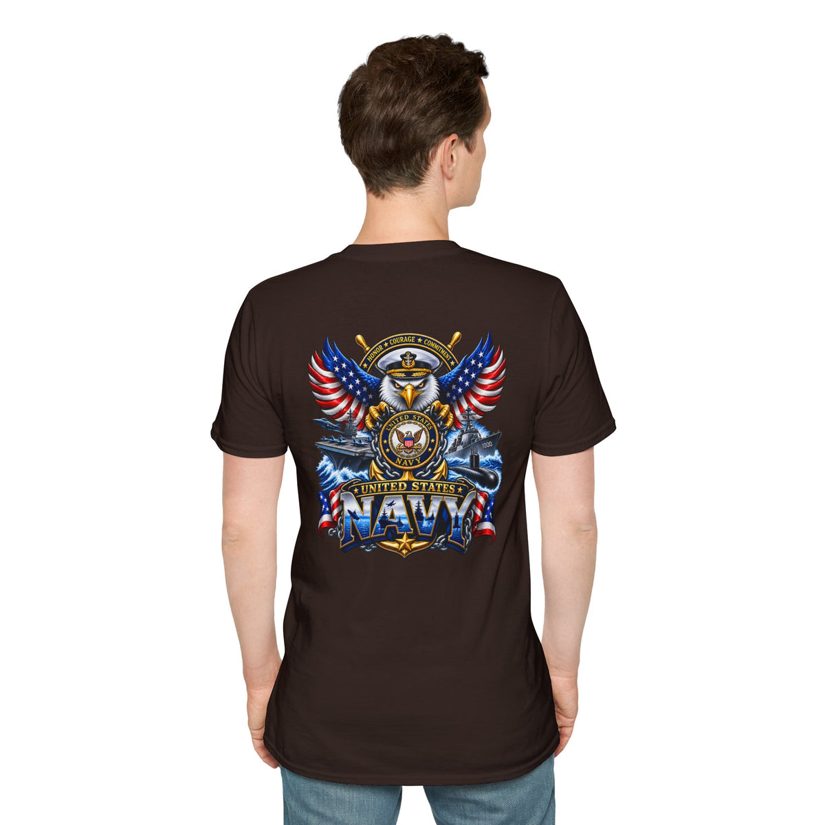 United States Navy T-Shirt — Classic Minimal White Tee