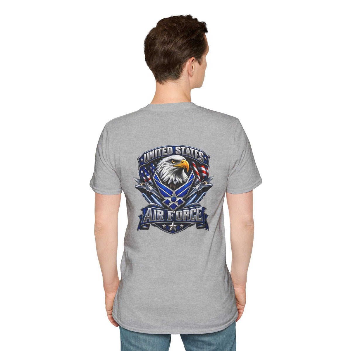 U.S. Air Force Classic White Tee — Minimal Everyday USAF T-Shirt