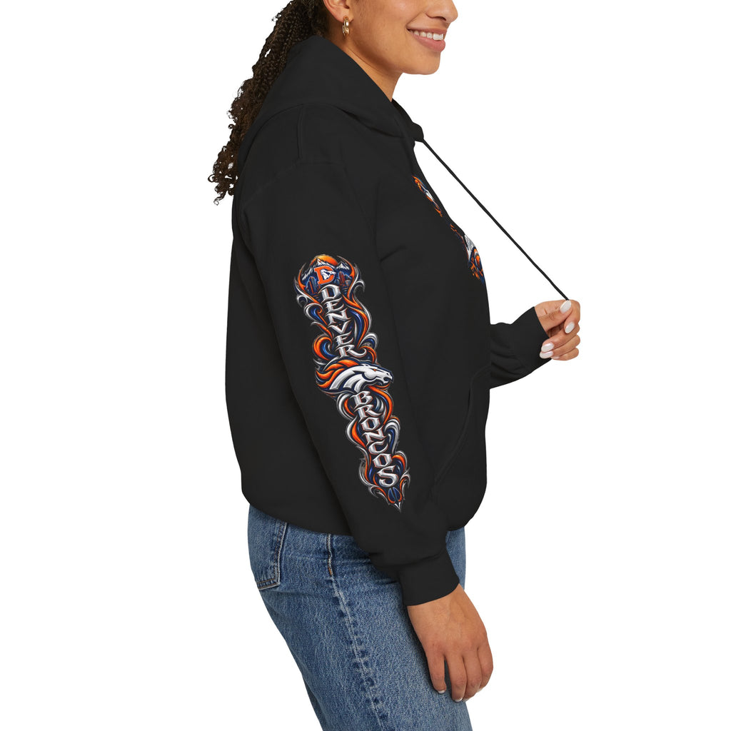 Broncos Fierce Hoodie — Team Logo Sleeve Pullover