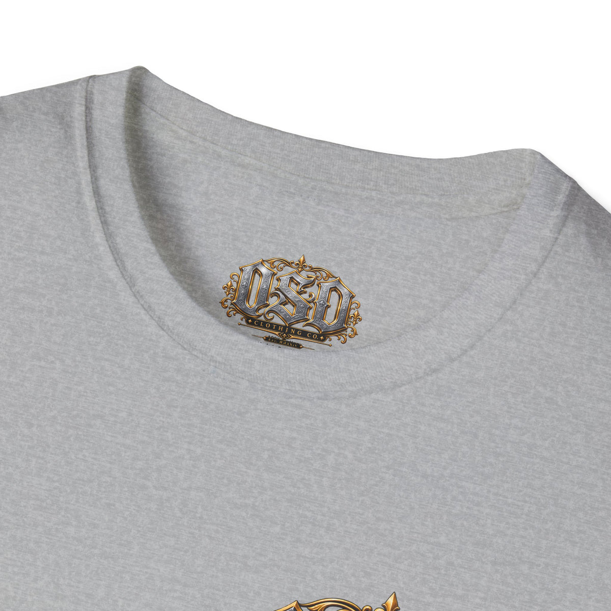 OSD Gothic Logo T-Shirt — Vintage Ornate Crest Tee