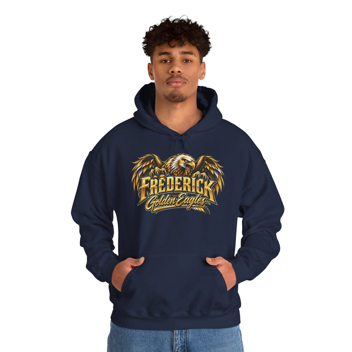 Frederick Golden Eagles Hoodie - Vintage Eagle School Spirit Sweatshirt