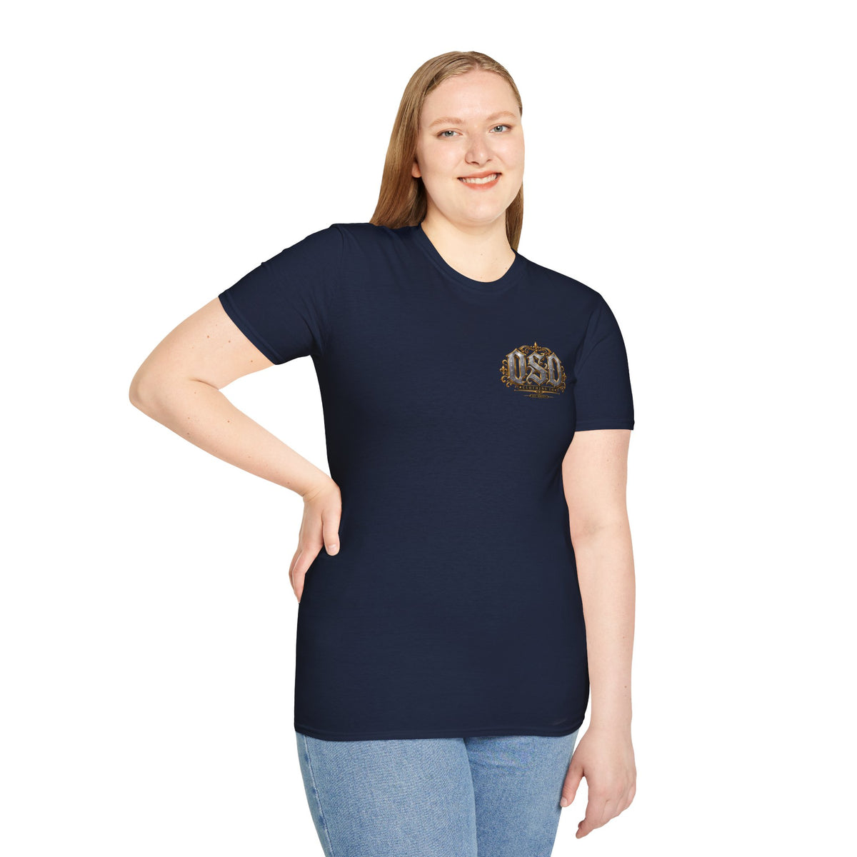 1990 Vintage OSD Crest T-Shirt — Retro 90s Emblem Tee