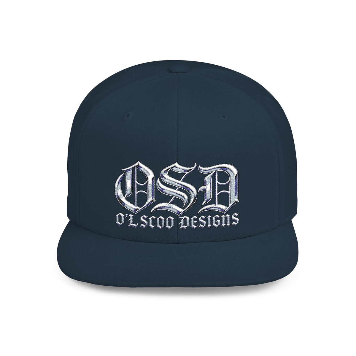 OSD - O'L SCOO DESIGNS  Vintage Gothic Flat Bill Snapback Hat — Old School Aesthetics Cap