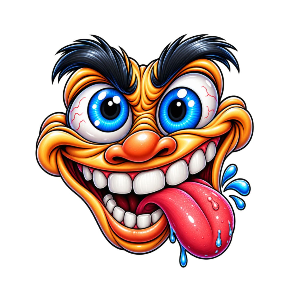 Bao Bun Squishy Glossy Manic Tongue Out Funny  Face