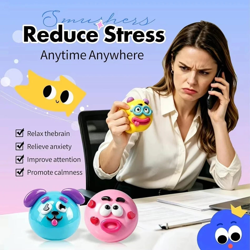 Dog Face Soft Squeeze Fidget Toy