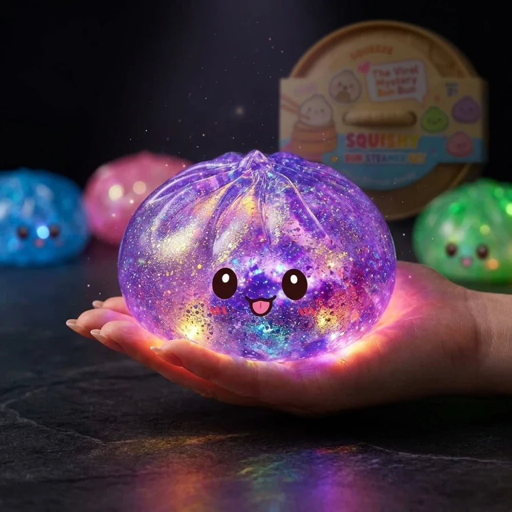 Glitter Glow Dumpling Squishy Stress Toy
